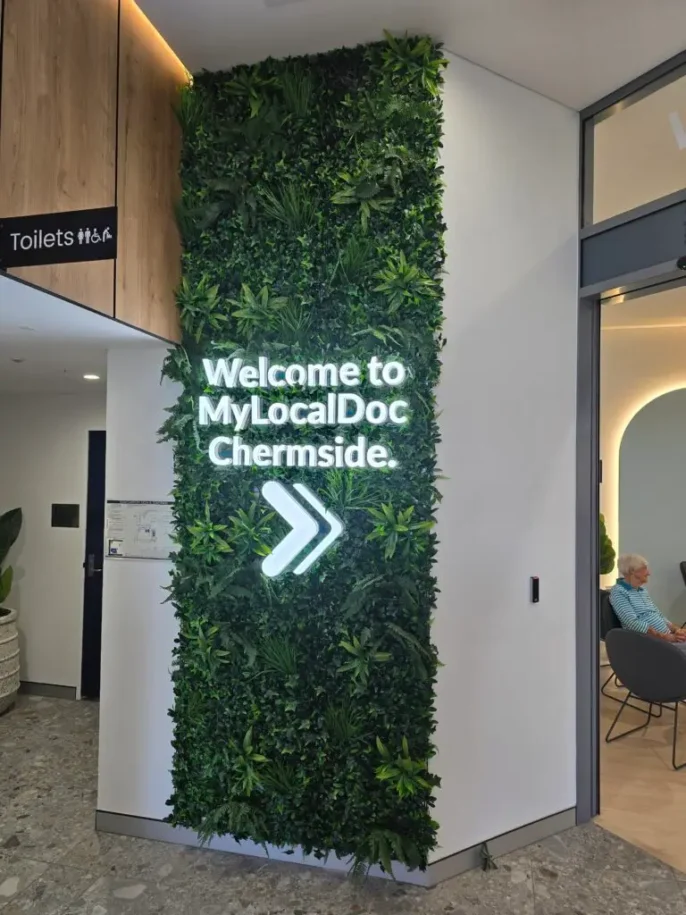 Illuminated signs Brisbane at MyLocalDoc Chermside.